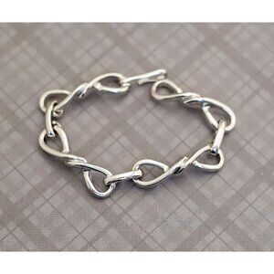 Vintage Gothic Silver Tone Unique Bracelet by Avon 8 Inches G31